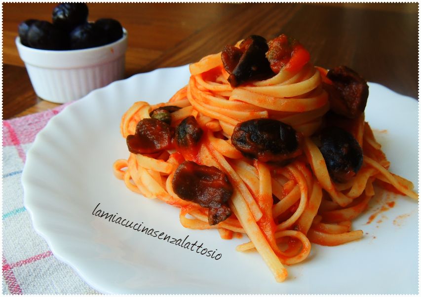 spaghetti olive e capperi